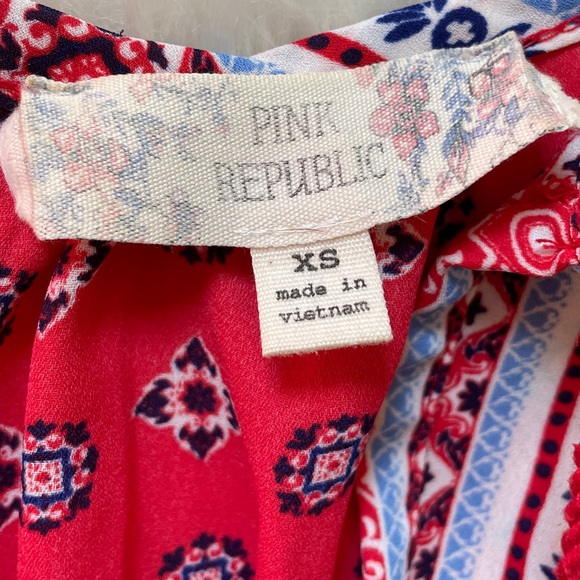 Pink Rebublic Red Boho Tank Size XS - Picture 8 of 10
